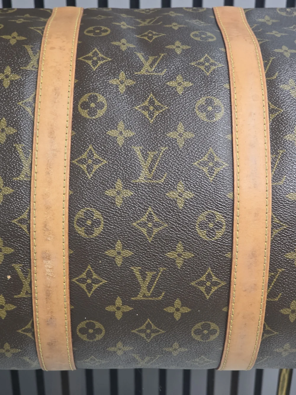 Louis Vuitton Brown Monogram Keepall Bandoulière 55 Travel Bag - Brown w/ Strap